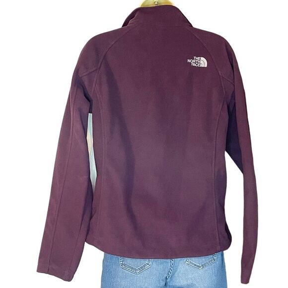 The North Face Purple Suede Fleece Zipper Windwall Jacket, size M - Picture 3 of 10